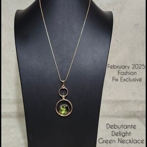 Debutante Delight Green Necklace
